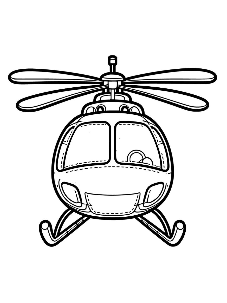 Desenhos de helicóptero para colorir e imprimir gratuitamente