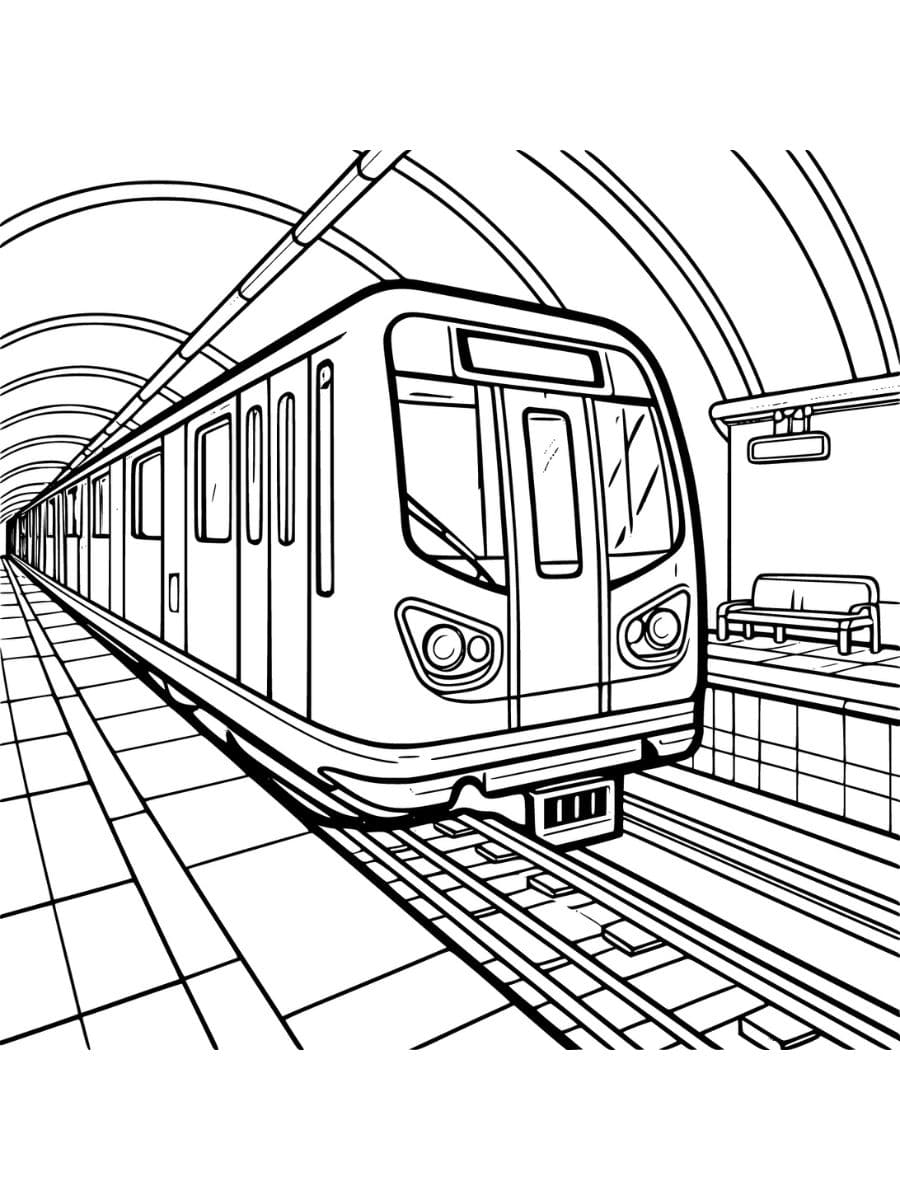 Desenhos para colorir de trem para imprimir gratuitamente