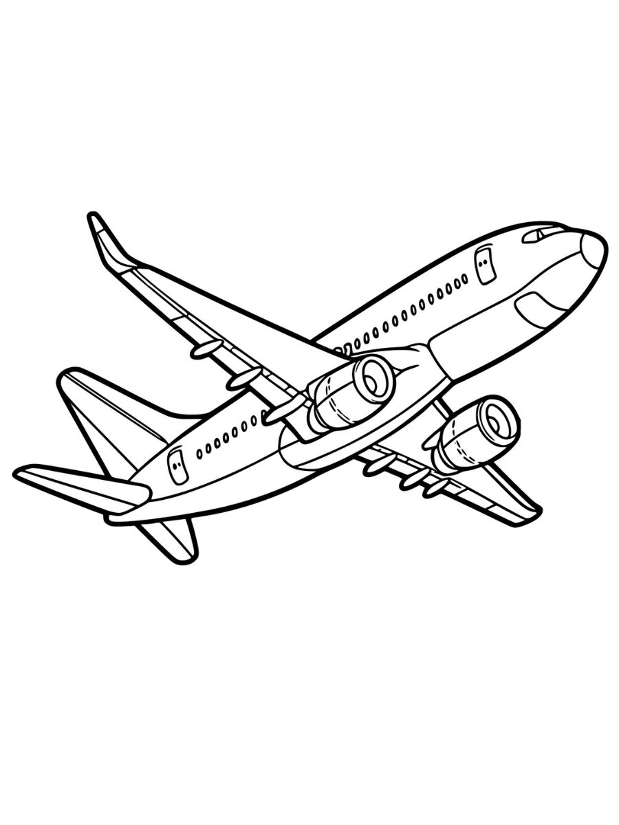 desenhos de avião para colorir para crianças