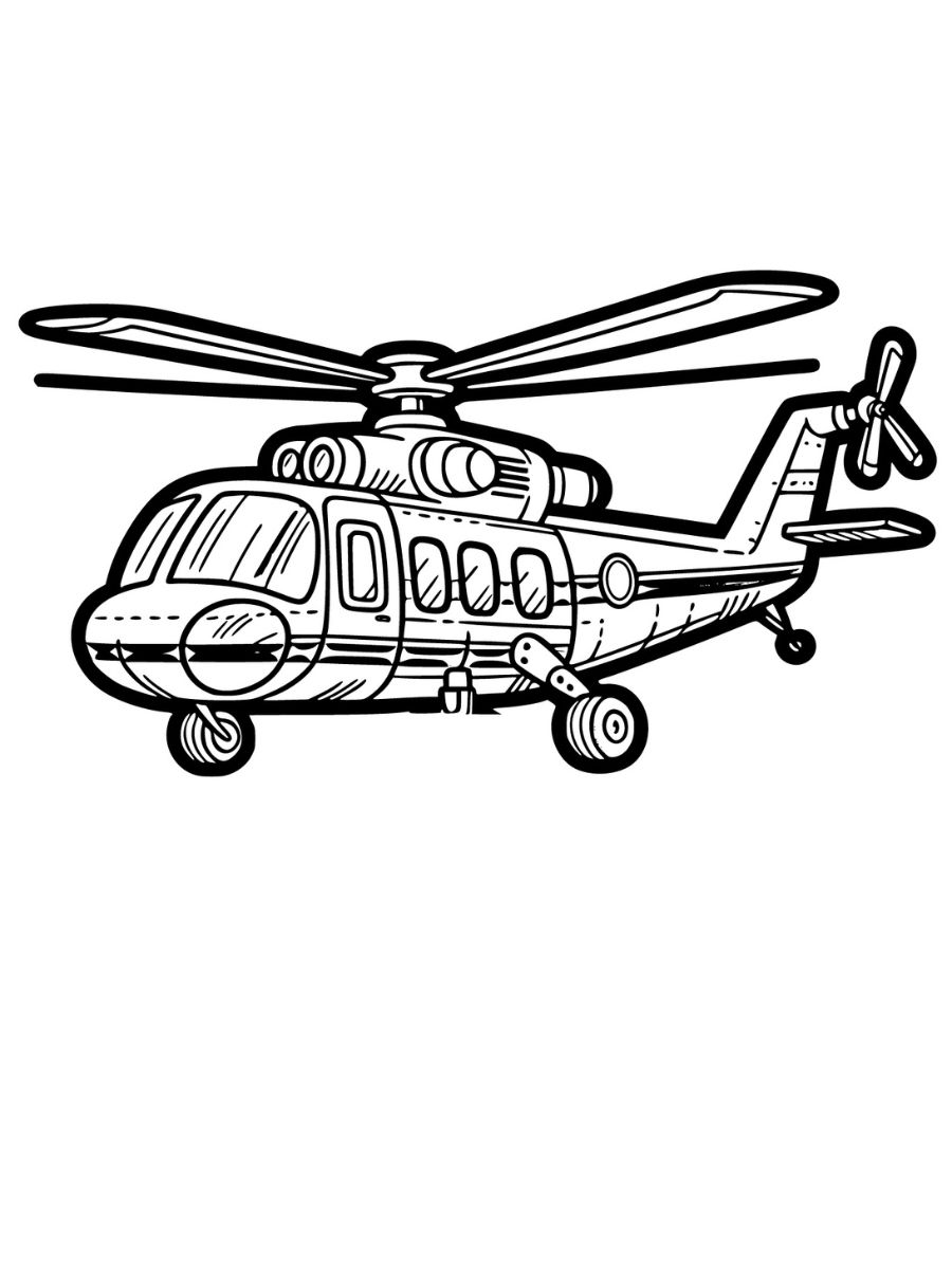 desenhos de helicóptero para colorir e imprimir