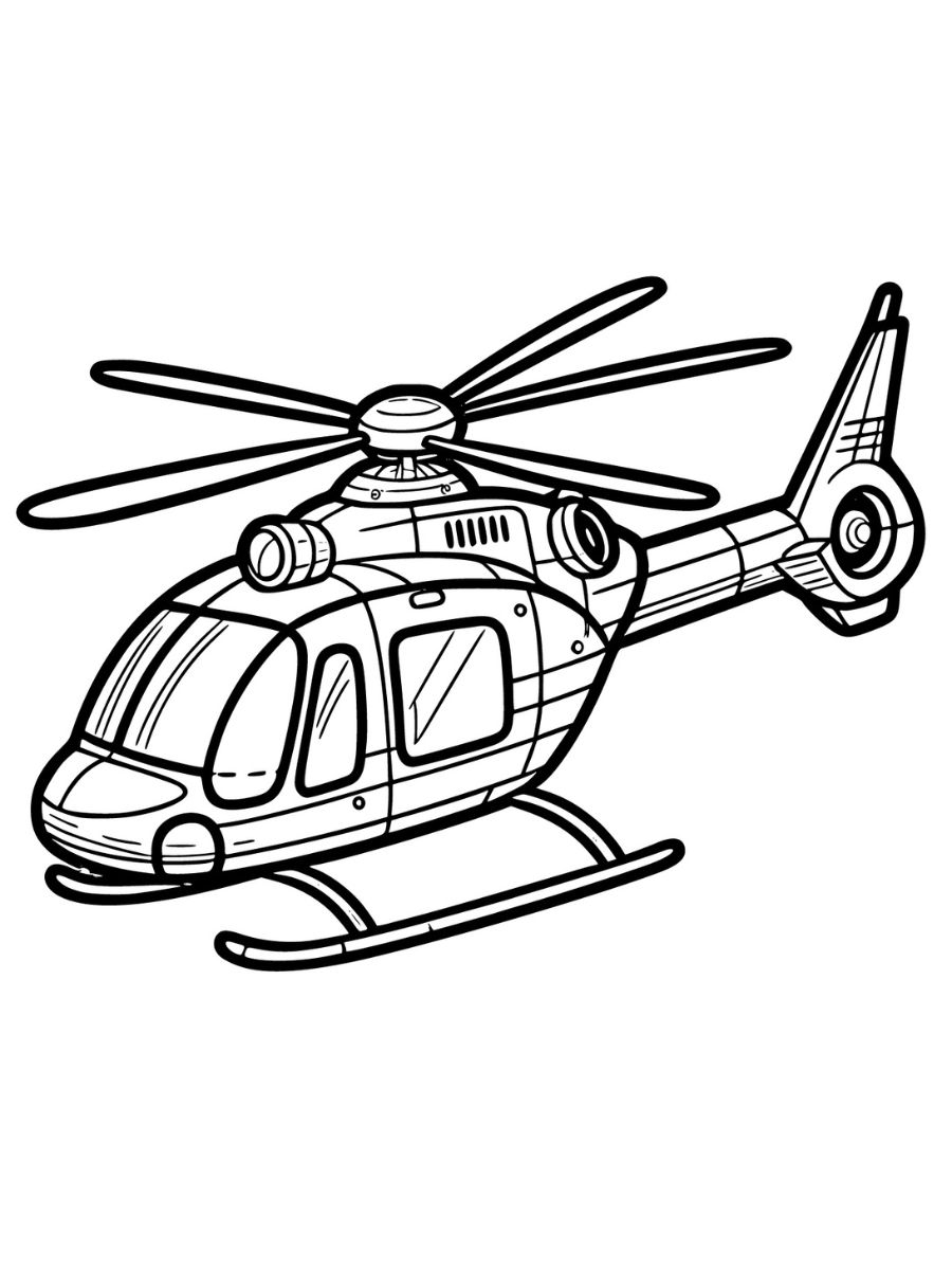 desenhos de helicóptero para colorir