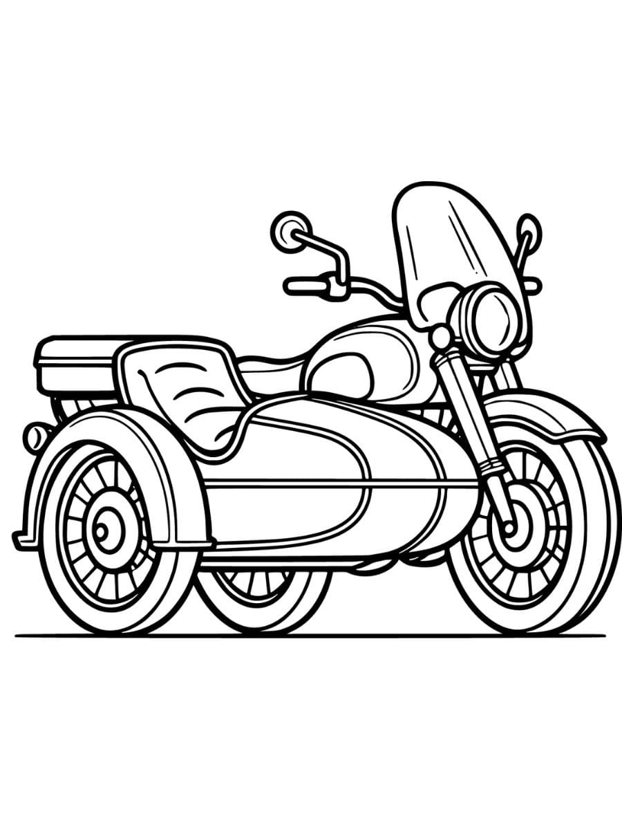 desenhos de motocicleta para colorir e imprimir