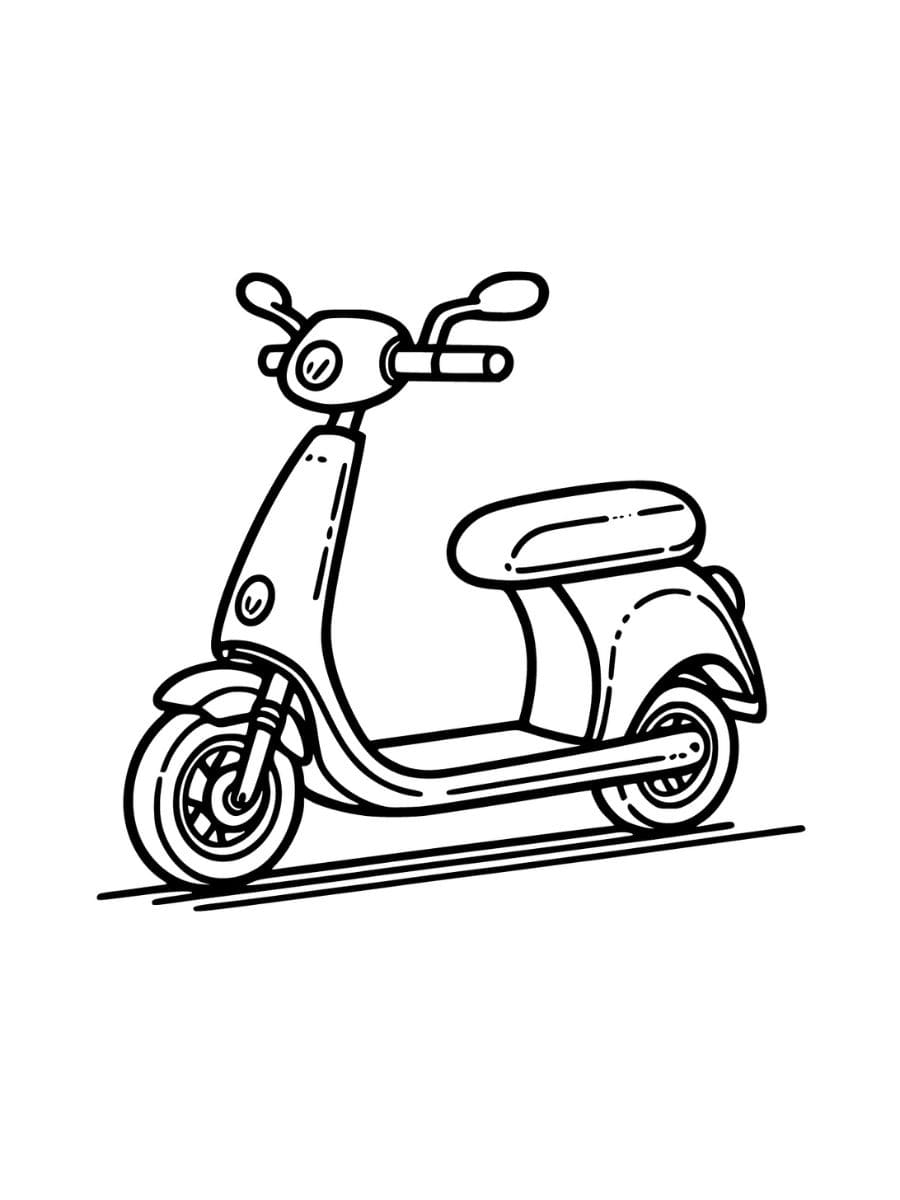 desenhos de motocicleta para colorir grátis