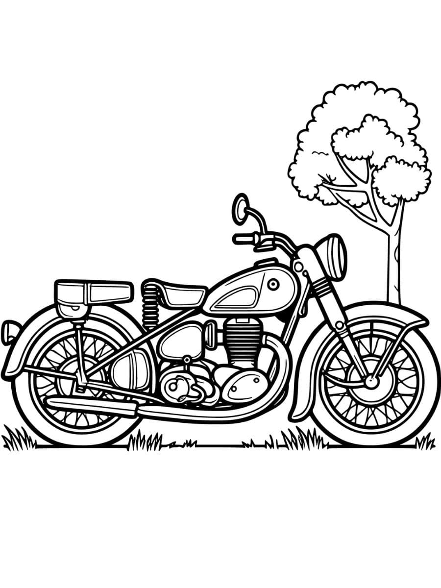 desenhos de motos para colorir e imprimir