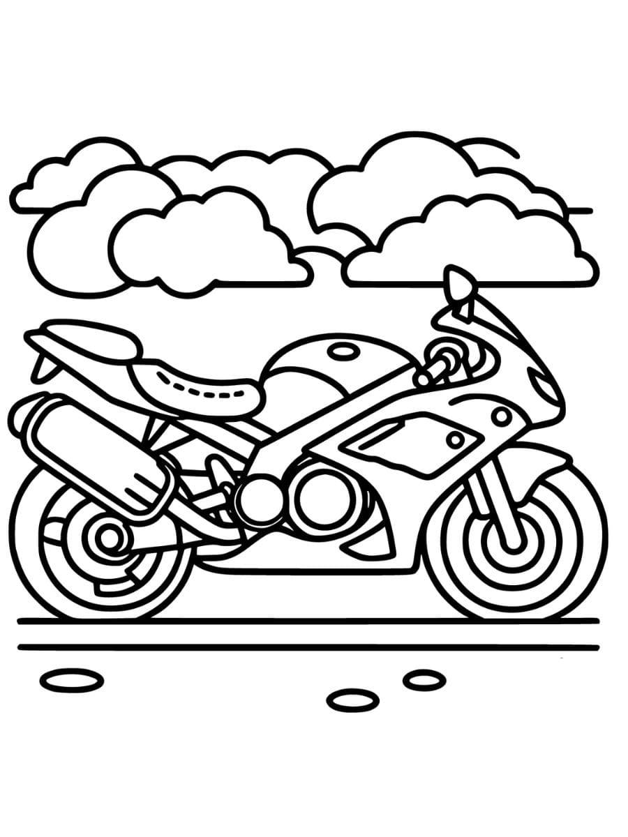 desenhos de motos para colorir