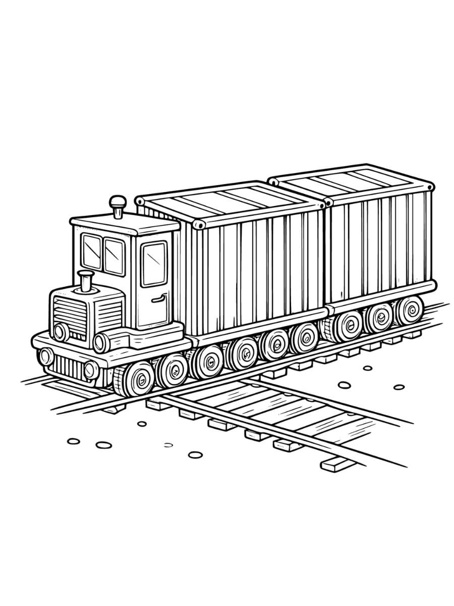 desenhos de trem para colorir e imprimir