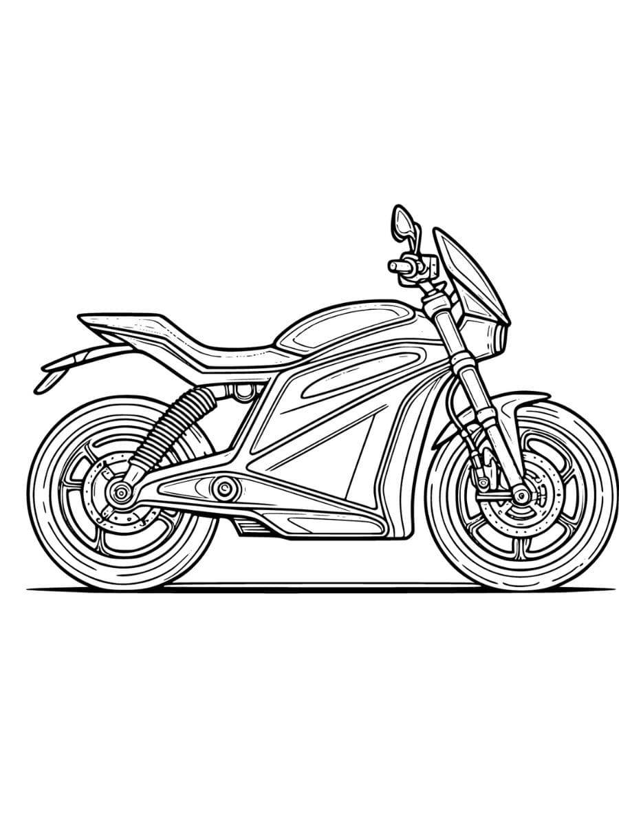 desenhos motos para colorir