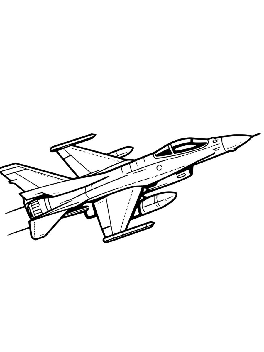 desenhos para colorir avião fáceis para crianças