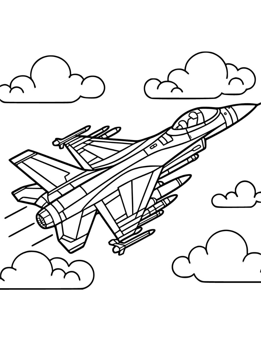 desenhos para colorir avião