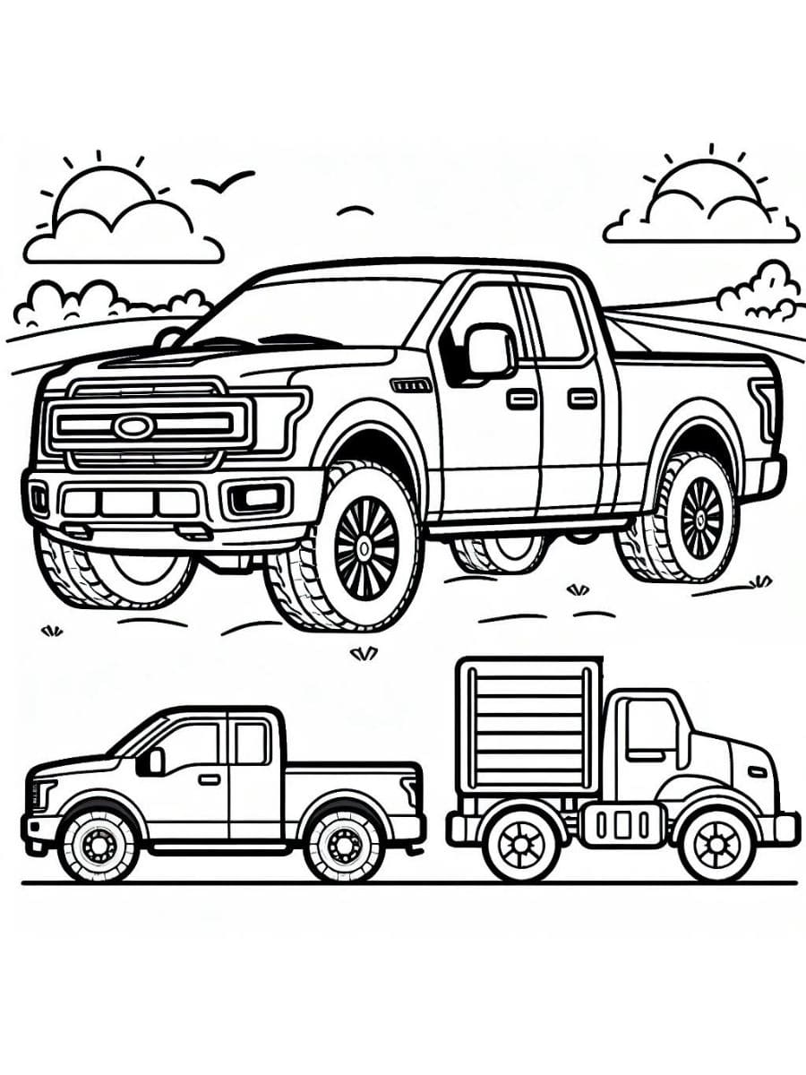 desenhos para colorir de caminhão