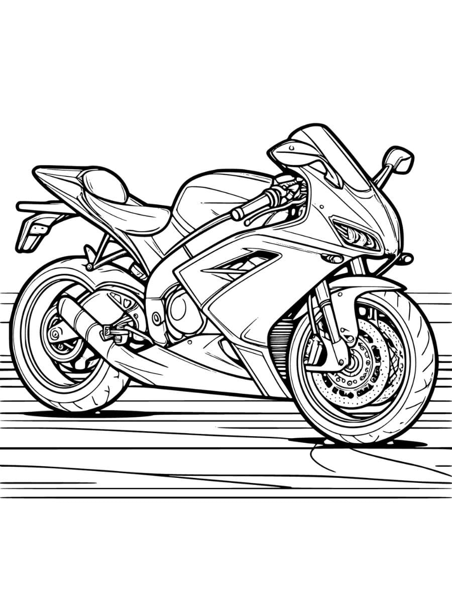 desenhos para colorir de motos