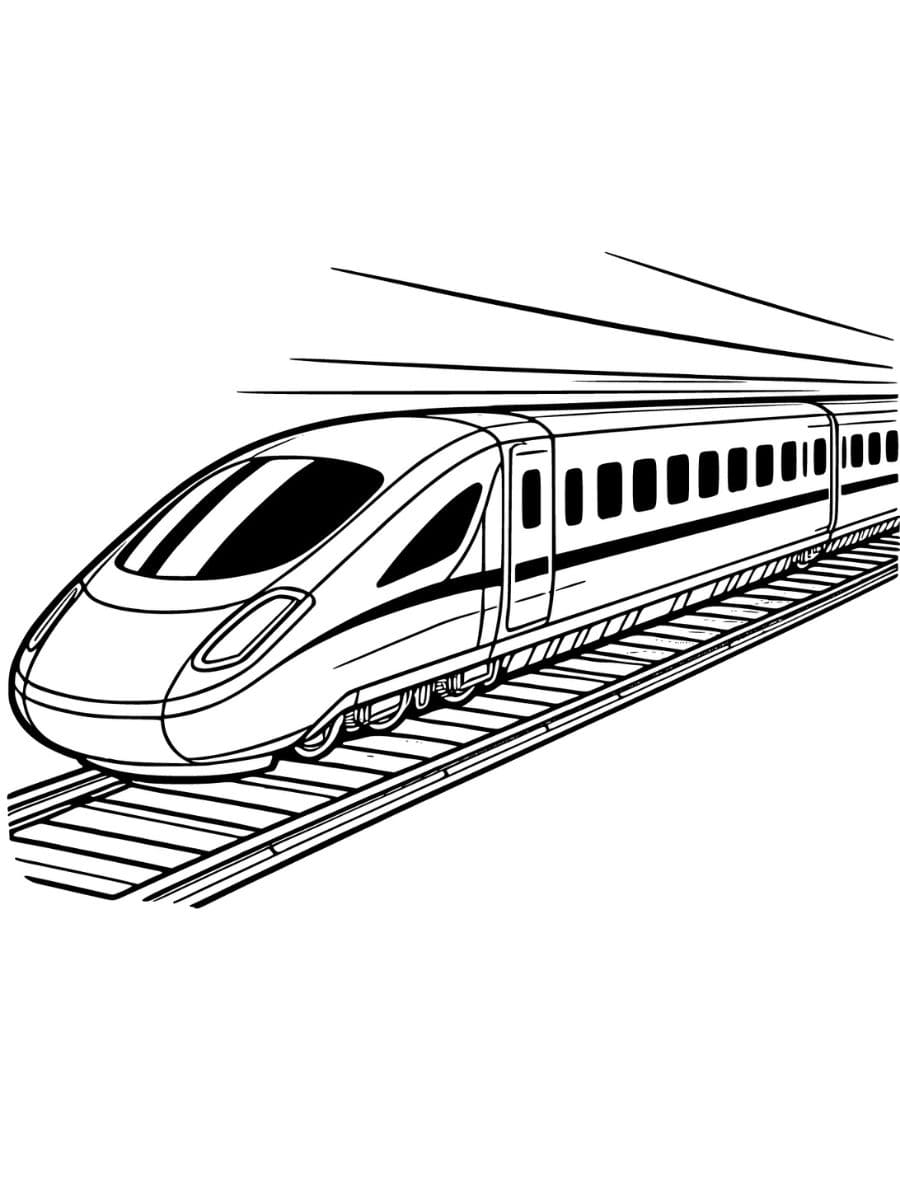 desenhos para colorir de trem para imprimir