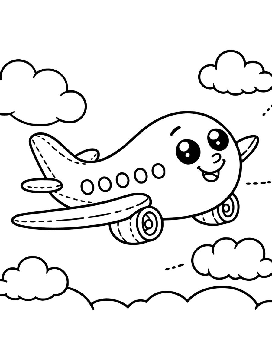 desenhos para colorir e imprimir avião