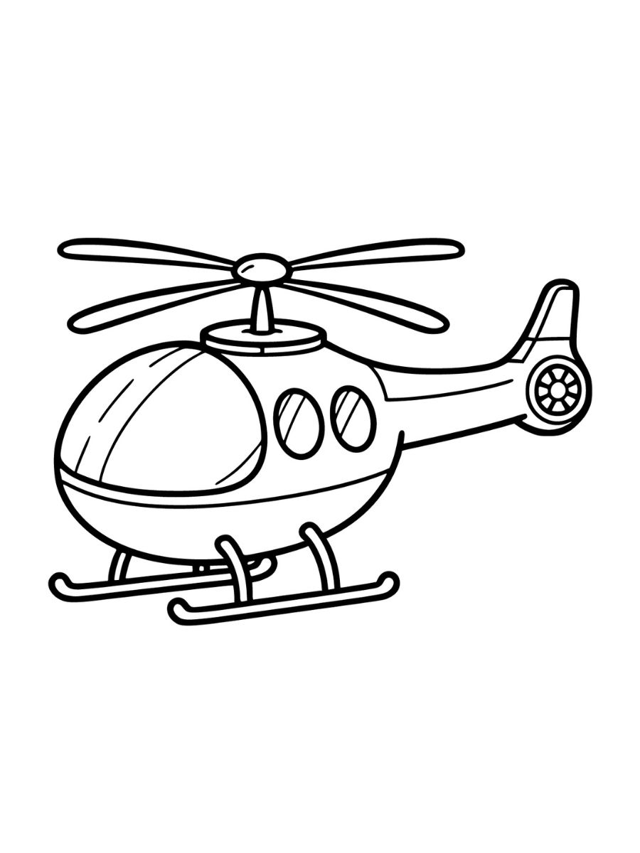 desenhos para colorir helicóptero