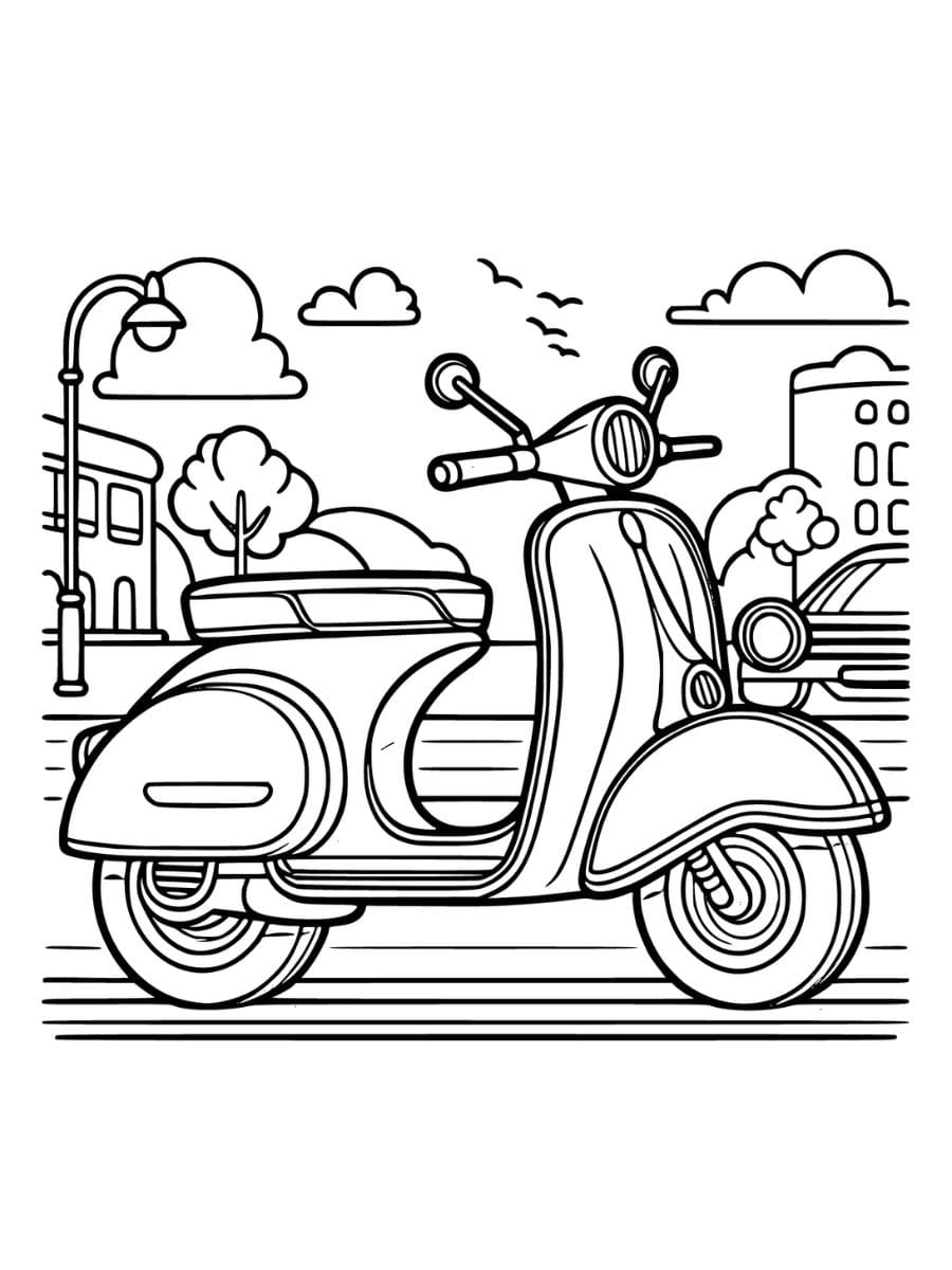 desenhos para colorir motos