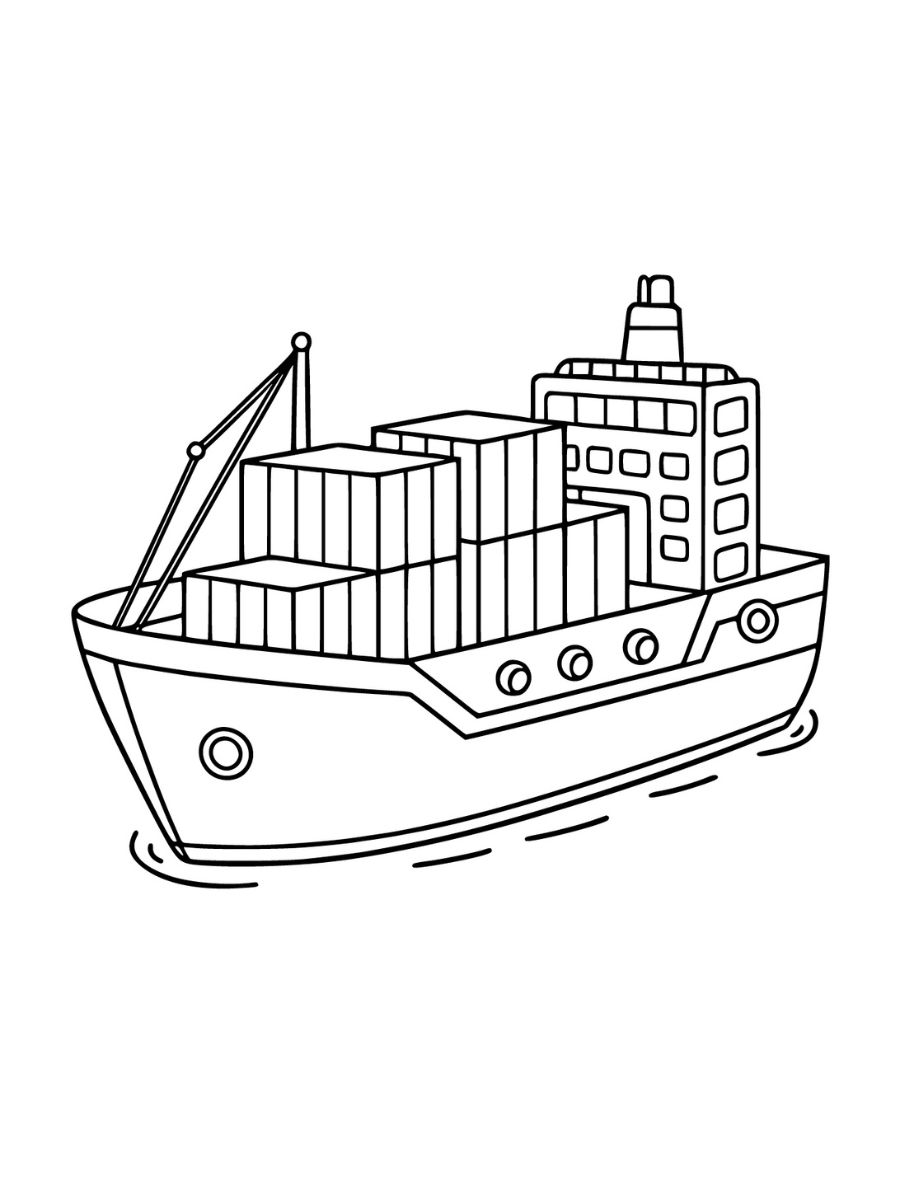 desenhos para colorir navio