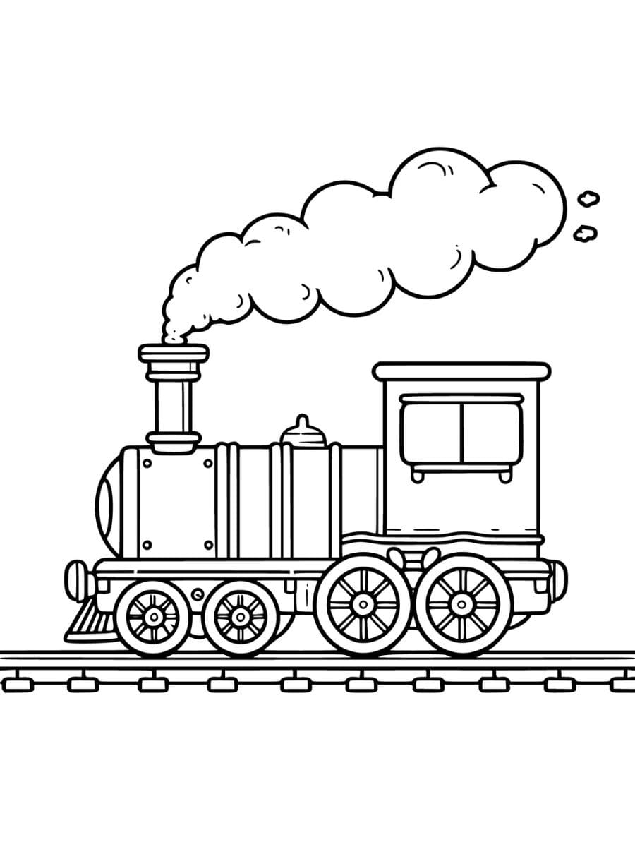 desenhos para colorir trem