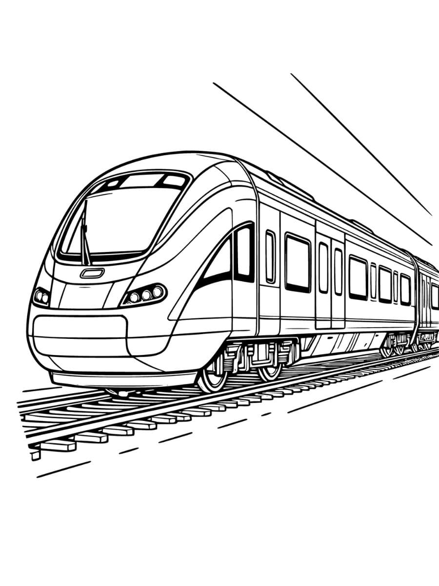 treinar páginas para colorir fáceis para crianças