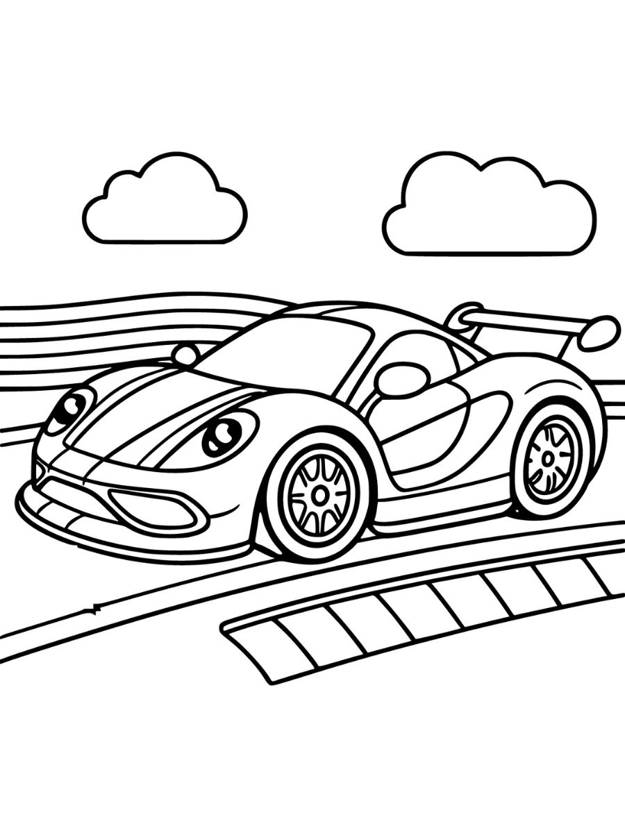 desenhos para colorir carros de corrida