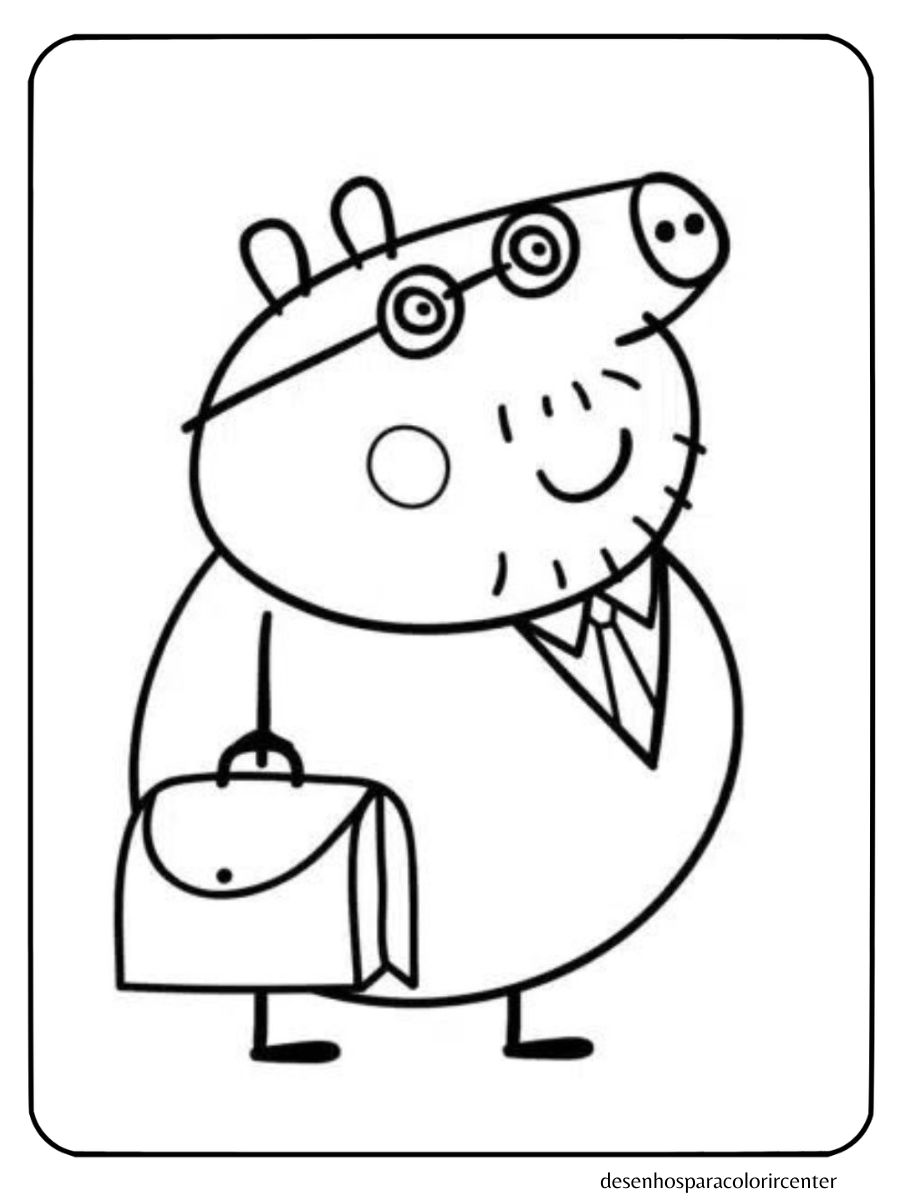 desenho da peppa pig para colorir e imprimir