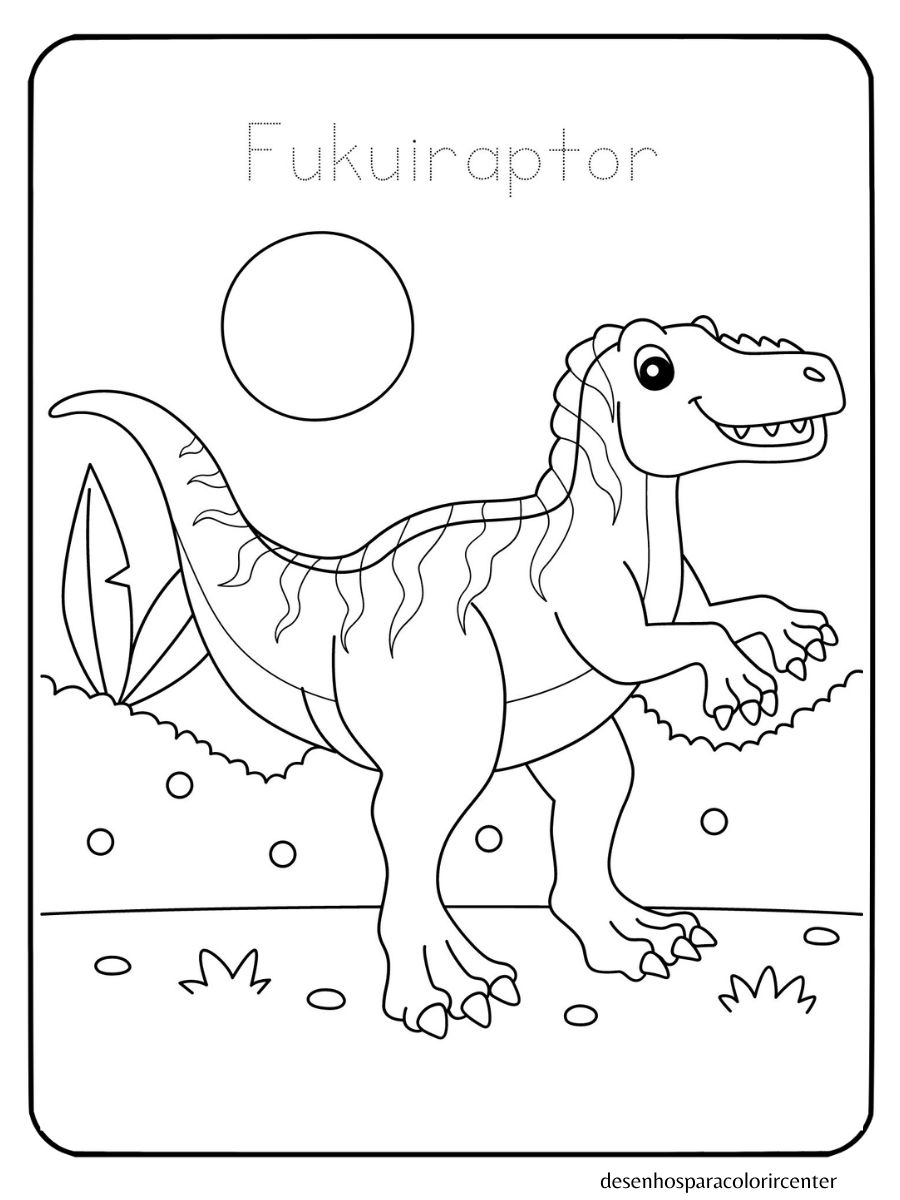 desenho de dinossauro para colorir