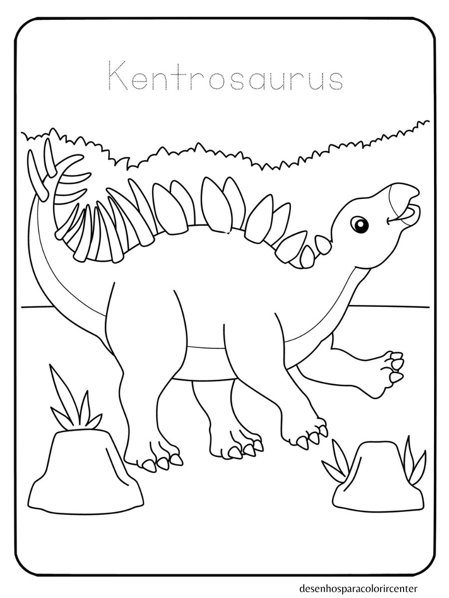 desenho para colorir dinossauros