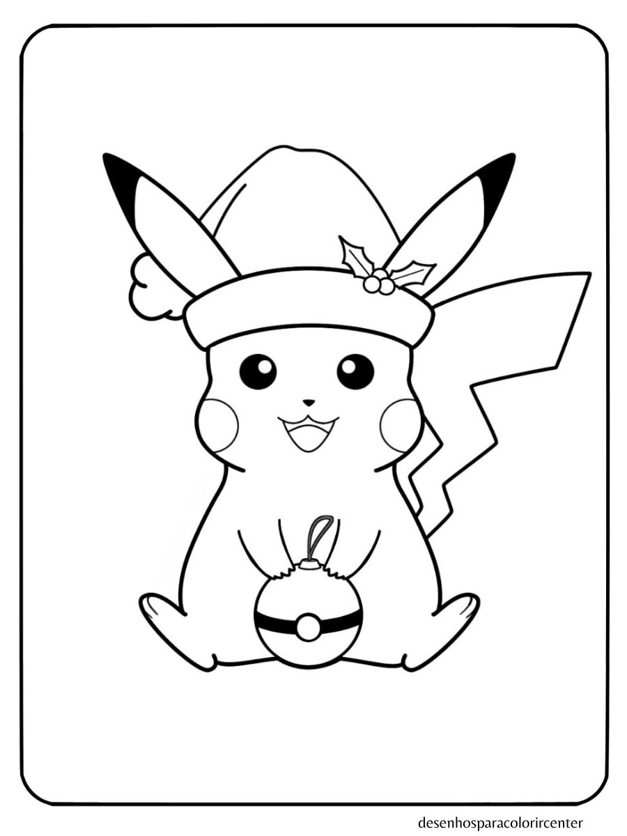 desenho para colorir pokemon pikachu