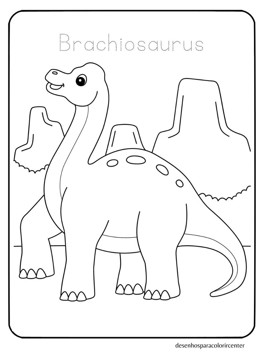 desenhos de dinossauro para colorir