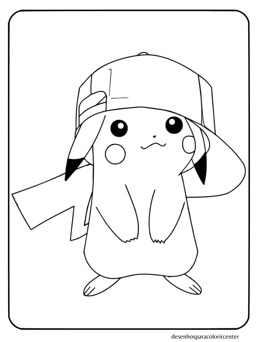 desenhos para colorir do pikachu