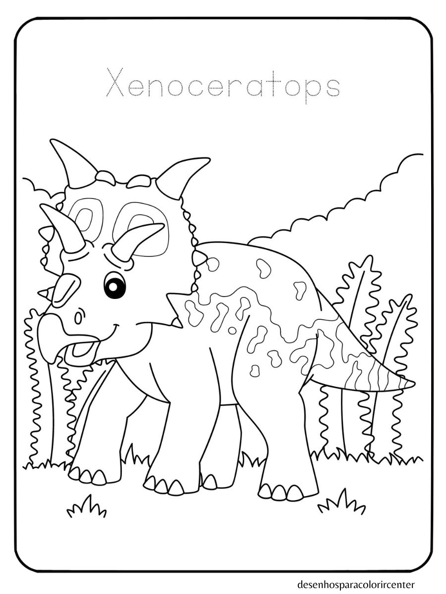 desenhos para colorir e imprimir dinossauro