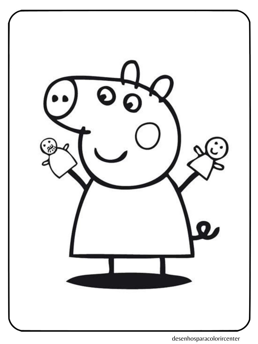 desenhos para colorir peppa pig para imprimir