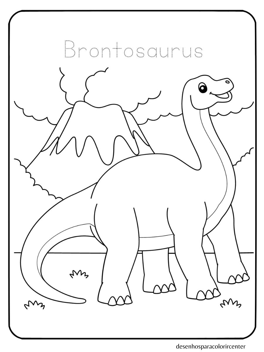 dinossauro para colorir e imprimir