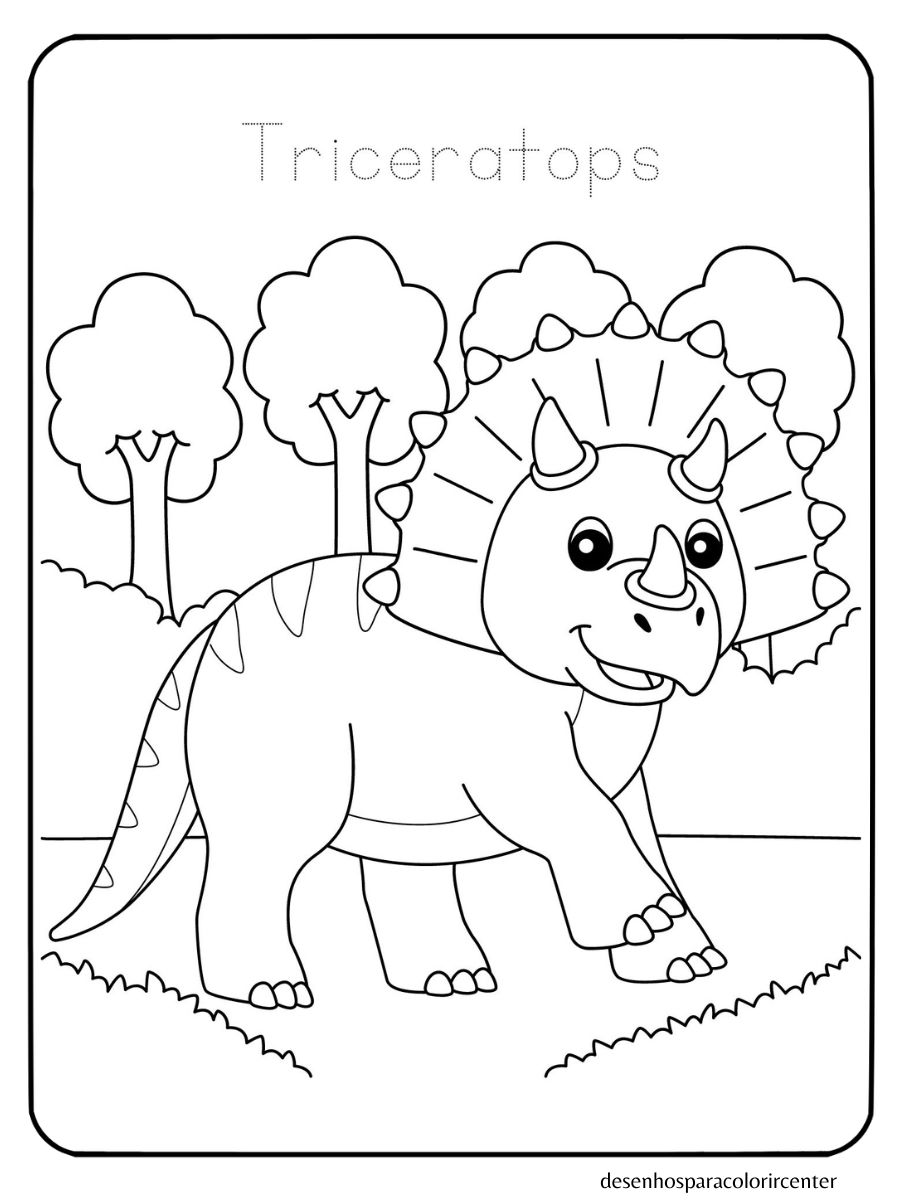 dinossauro para colorir pdf