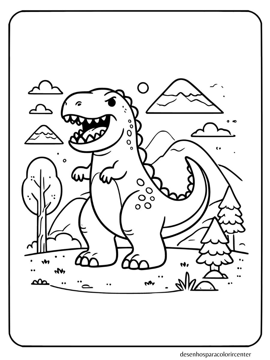 dinossauro para colorir