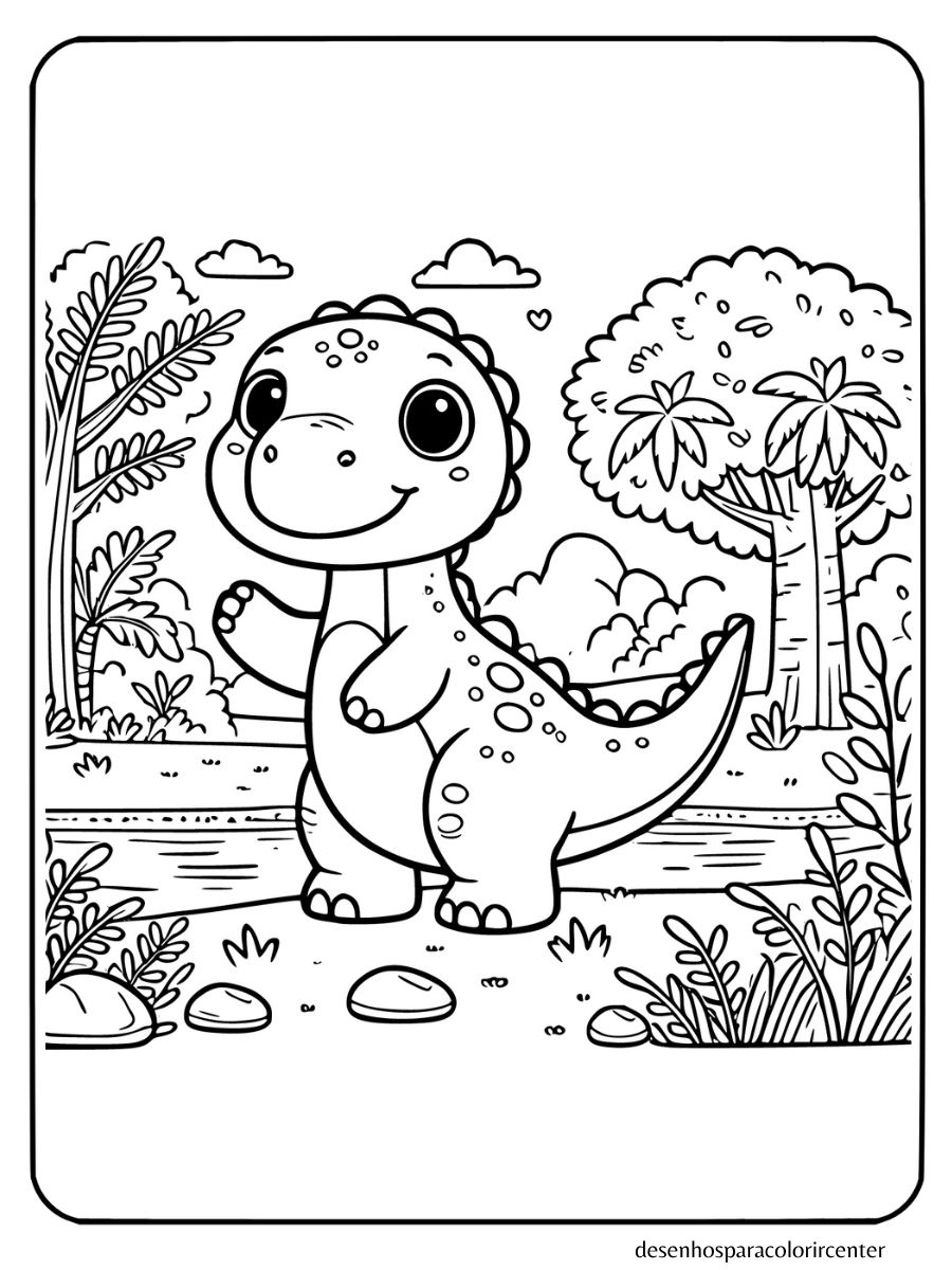 dinossauros desenhos para colorir