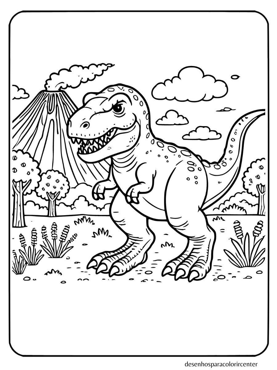 dinossauros para colorir e imprimir