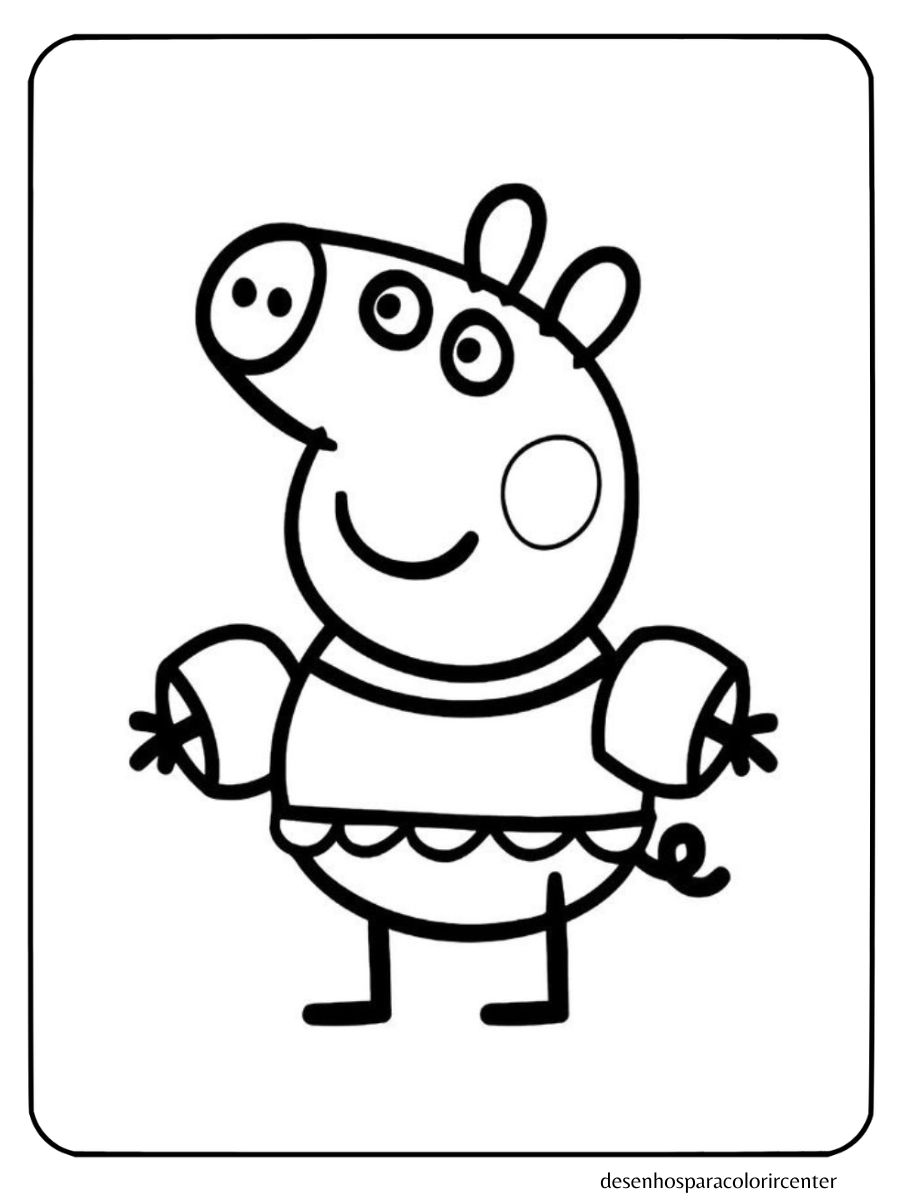 para colorir peppa pig