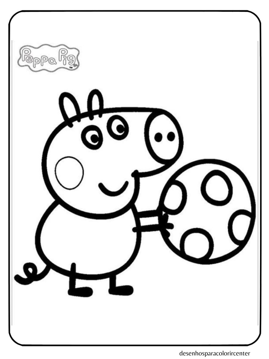 peppa pig papel de parede para colorir