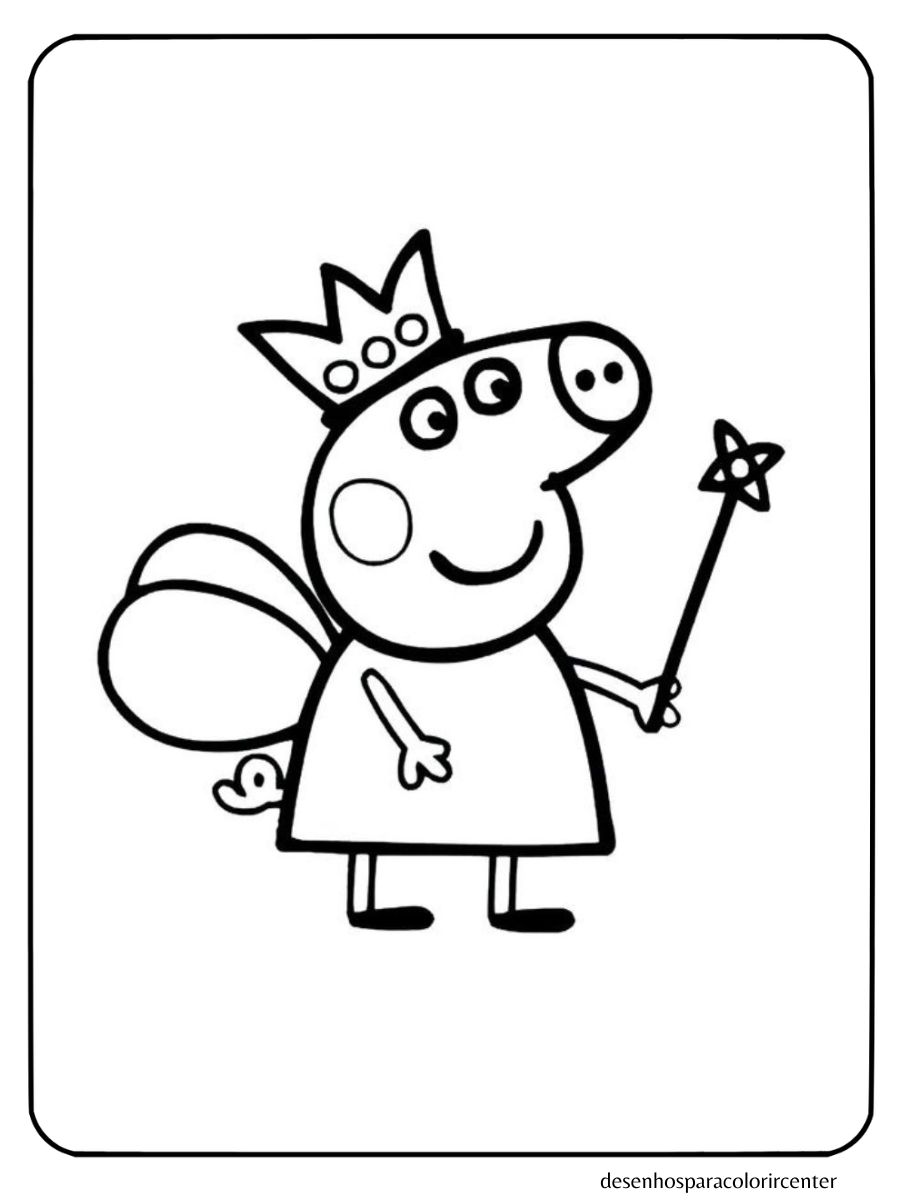 peppa pig para colorir e imprimir